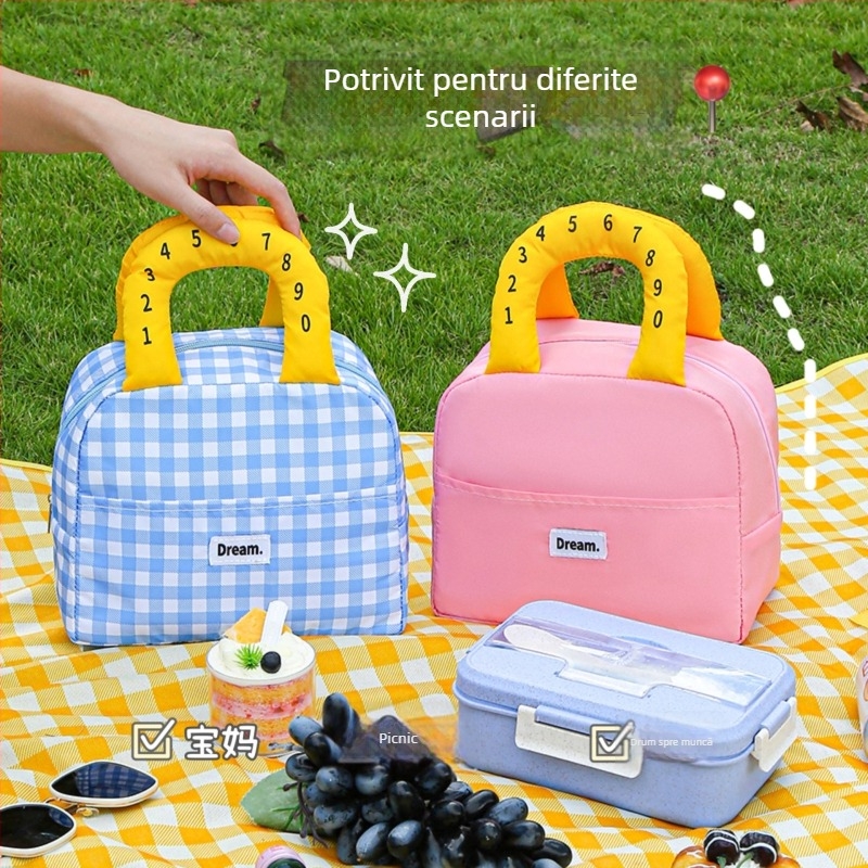Geantă pentru prânz (material Oxford; stil modern; multifuncțional; pentru călătorii)