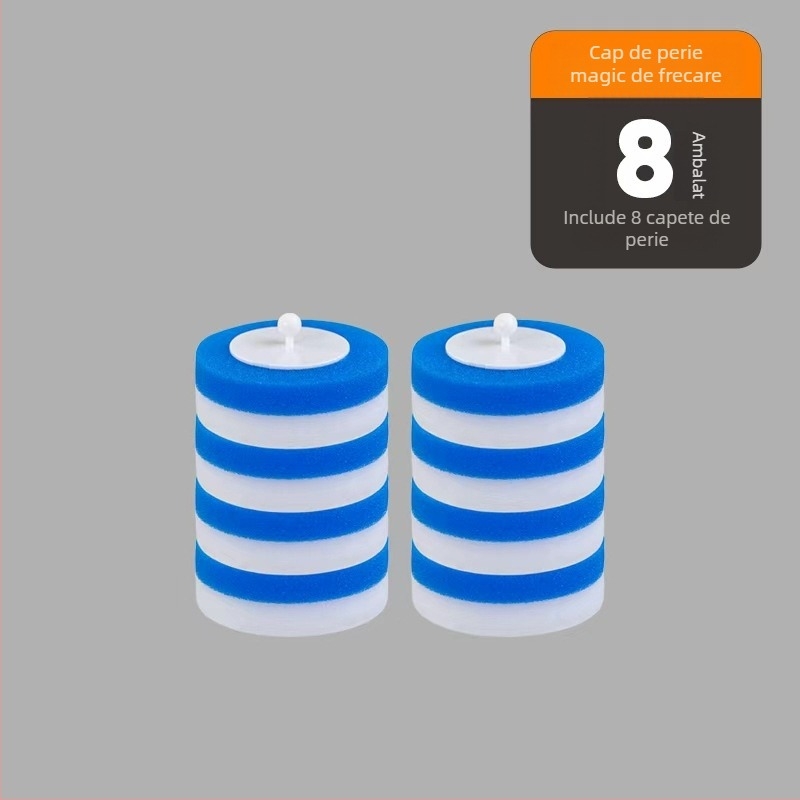 Perie de toaletă, montată pe perete, cu cap de perie înlocuibil, material burete, stil modern minimalist, personalizare disponibilă