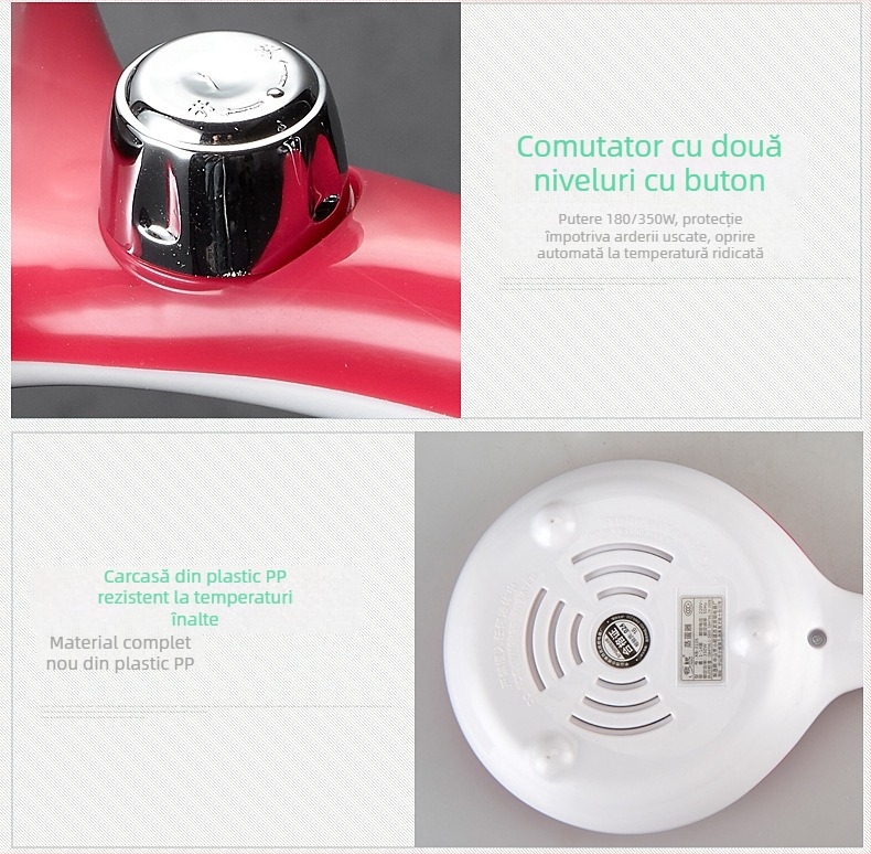 Fierbător de ouă cu abur dublu nivel, oprire automată, suprafață antiaderentă, model XB-3108, capacitate 7+ ouă, 220V, 50Hz, 350W