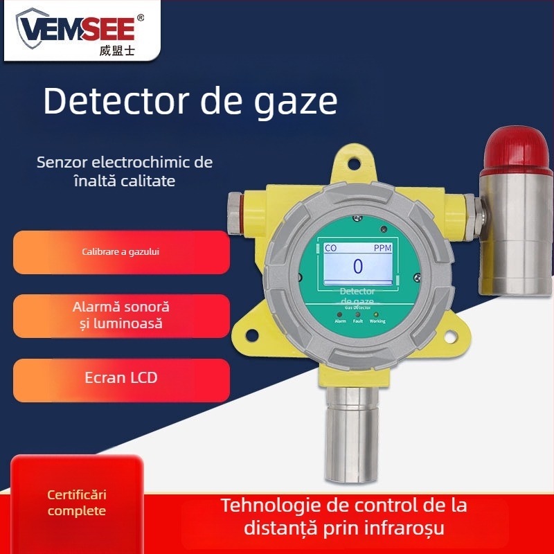 Detector de gaze Weimeng SN-* Industrial, DC 10-30V, Oxigen, Amoniac, Dioxid de carbon