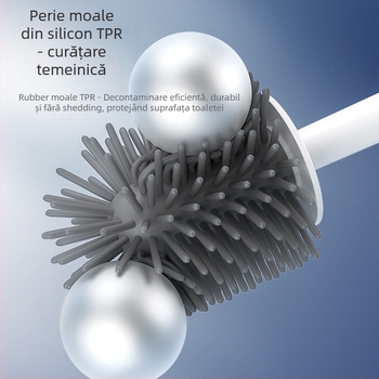 Wanben perie de toaletă din silicon — curățare fără colț mort, 450 g