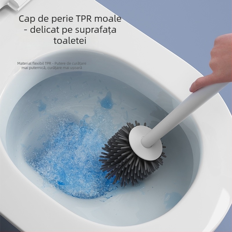 Wanben perie de toaletă din silicon — curățare fără colț mort, 450 g