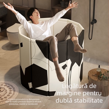 Cadă de baie pliabilă pentru adulți – material: Tarpaulin; utilizare: baie; stil: pliabil; destinat adulților