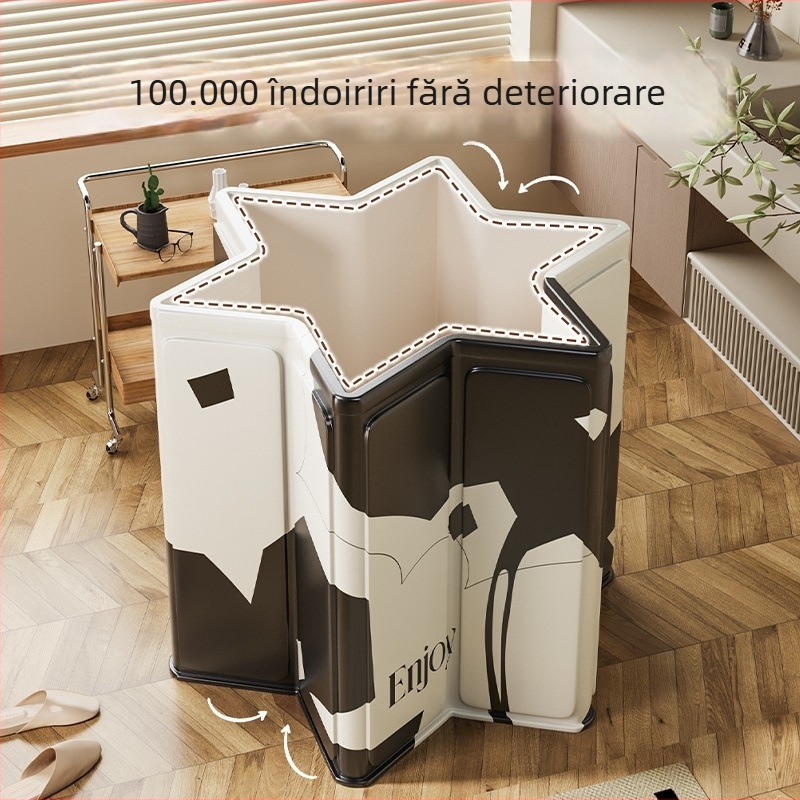 Cadă de baie pliabilă pentru adulți – material: Tarpaulin; utilizare: baie; stil: pliabil; destinat adulților