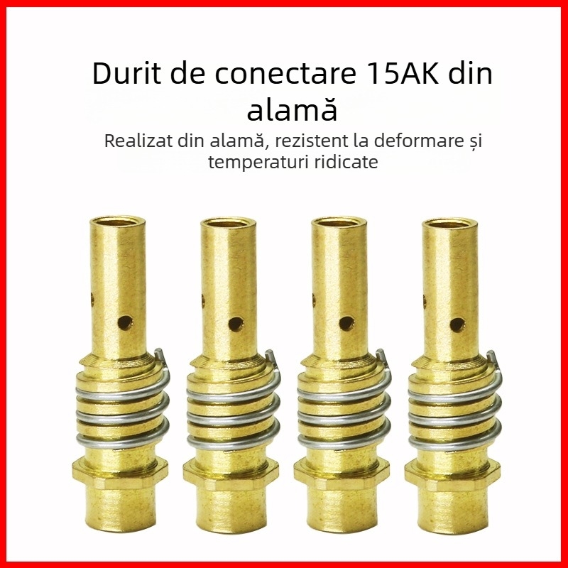 Duza conductivă pentru pistol MIG, stil european, alimentare cu sârmă 0,8 mm, duză de alimentare a sârmei 1,2 mm, transmisie pneumatică, putere cu aer cald și infraroșu