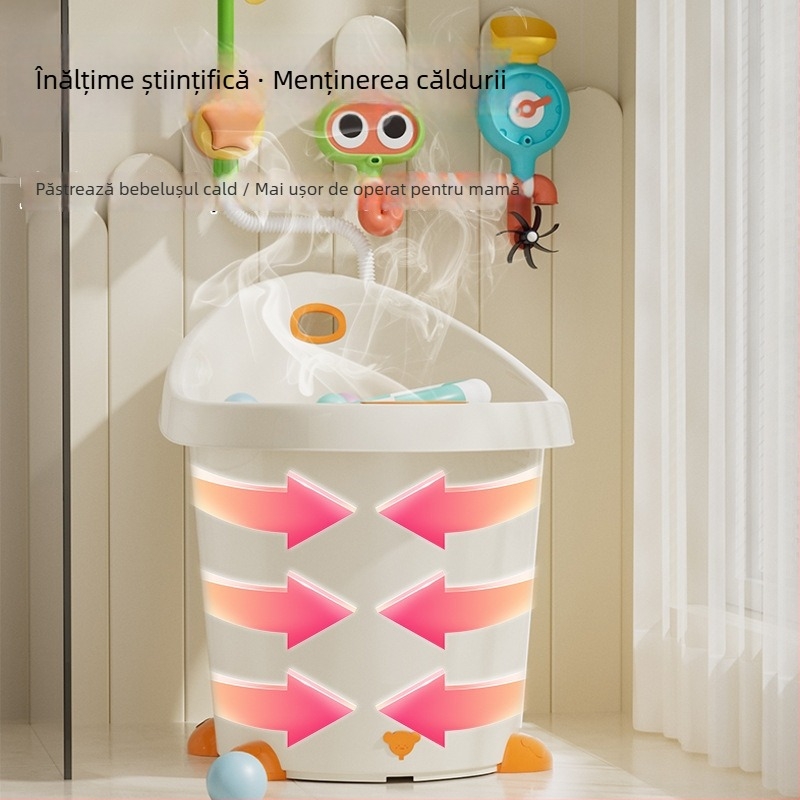 Cadă de baie din plastic pentru copii – mare, pentru uz casnic