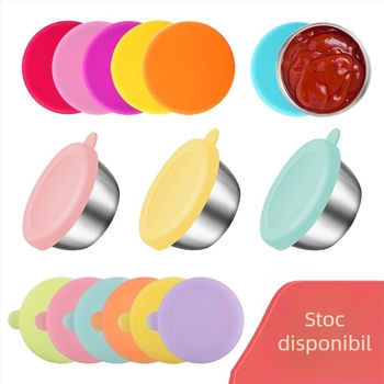 Ceașcă pentru sos (bol mic) – oțel inoxidabil 304, stil modern simplu, suprafață desenată manual, cuptor cu microunde indisponibil