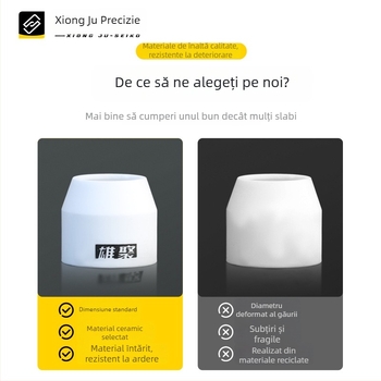 Cap protector pentru duza de tăiere cu plasmă, ceramic, model P80, brand Xiongju