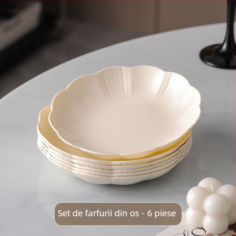 Vas din plastic rotund pentru oase și resturi, suprafață desenată manual, stil simplu, imprimare logo disponibil