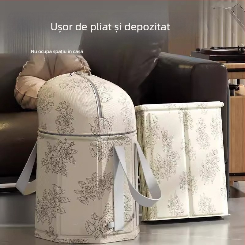 Cadă de baie pentru picioare pliabilă cu suport pentru genunchi, cadă cu aburi portabilă pentru picioare (pânză Oxford; pentru înmuierea picioarelor; adulți; pliabilă)