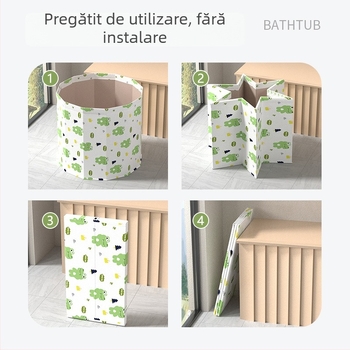 Găleată de baie pliabilă pentru adulți, utilizare casnică, baie pentru întregul corp