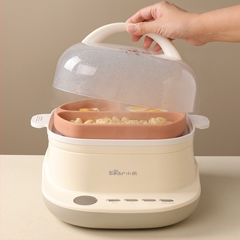 Farfurie pentru bebeluși cu ventuză, silicon alimentar, tavă divizată cu trei compartimente, cutie pentru lapte cu trei compartimente, 1 bucată, design minimalist