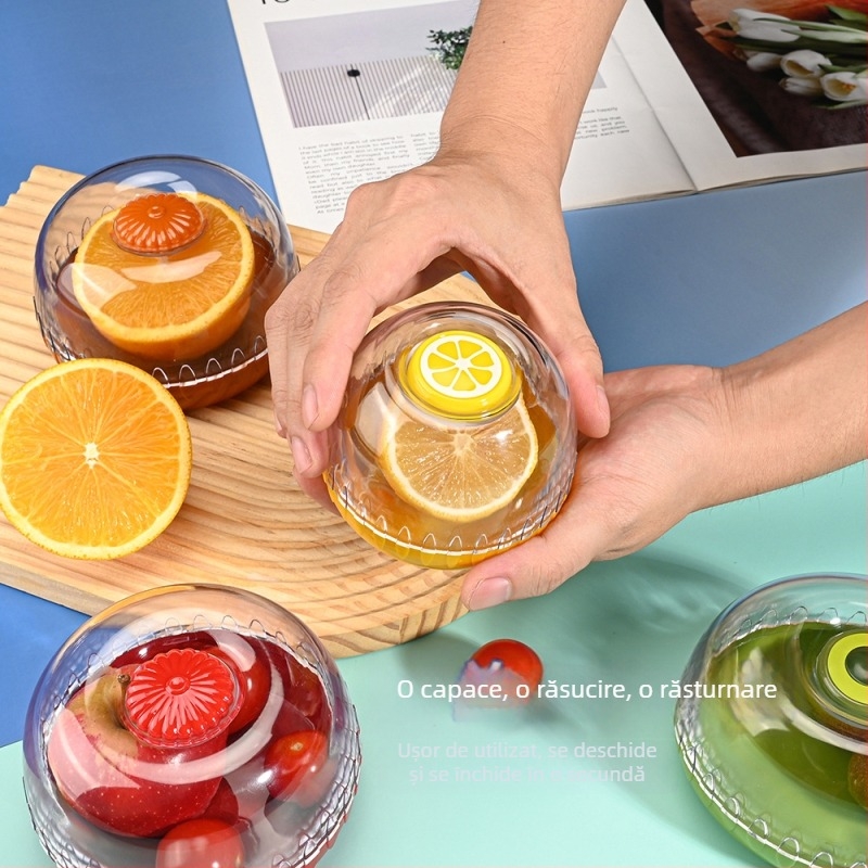 Cutie Crisper pentru fructe și legume, formă neregulată, material AS, strat unic, depozitare sigilată