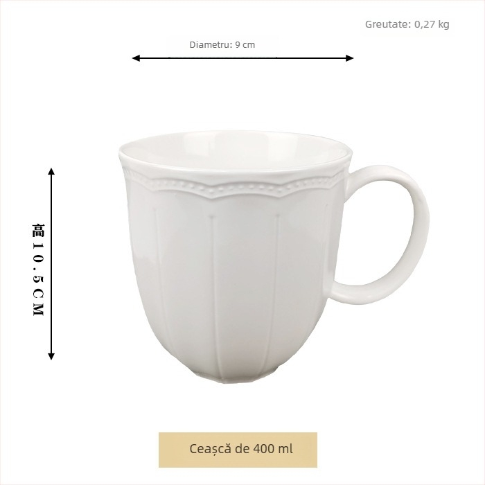 Set ceramic de masă cu farfurii reliefate, în stil palat, include farfurii plate și adânci, lucrat manual și personalizabil.