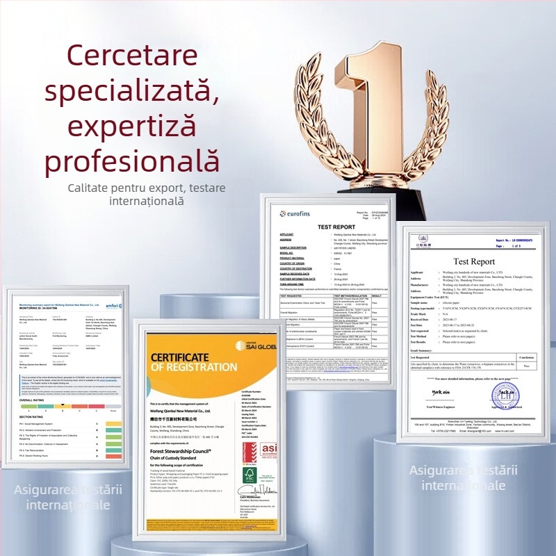 Cool energy Hârtie de copt dreptunghiulară pentru friteuză cu aer, pulpă de lemn, acoperire siliconică alimentară, 40 g/m²