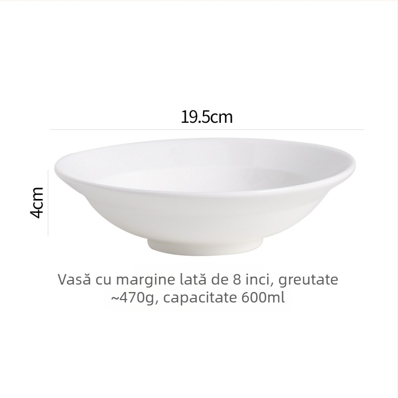 Vas ceramic în stil franțuzesc, veselă de masă modern minimalistă, capacitate 450 ml, personalizabil