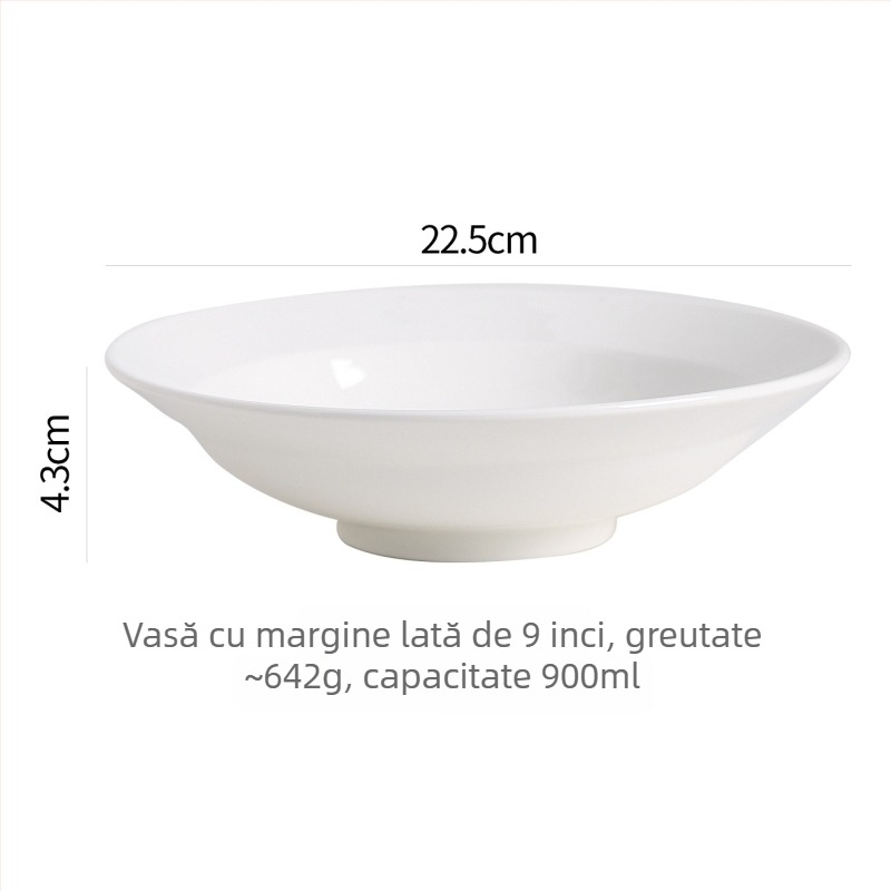 Vas ceramic în stil franțuzesc, veselă de masă modern minimalistă, capacitate 450 ml, personalizabil
