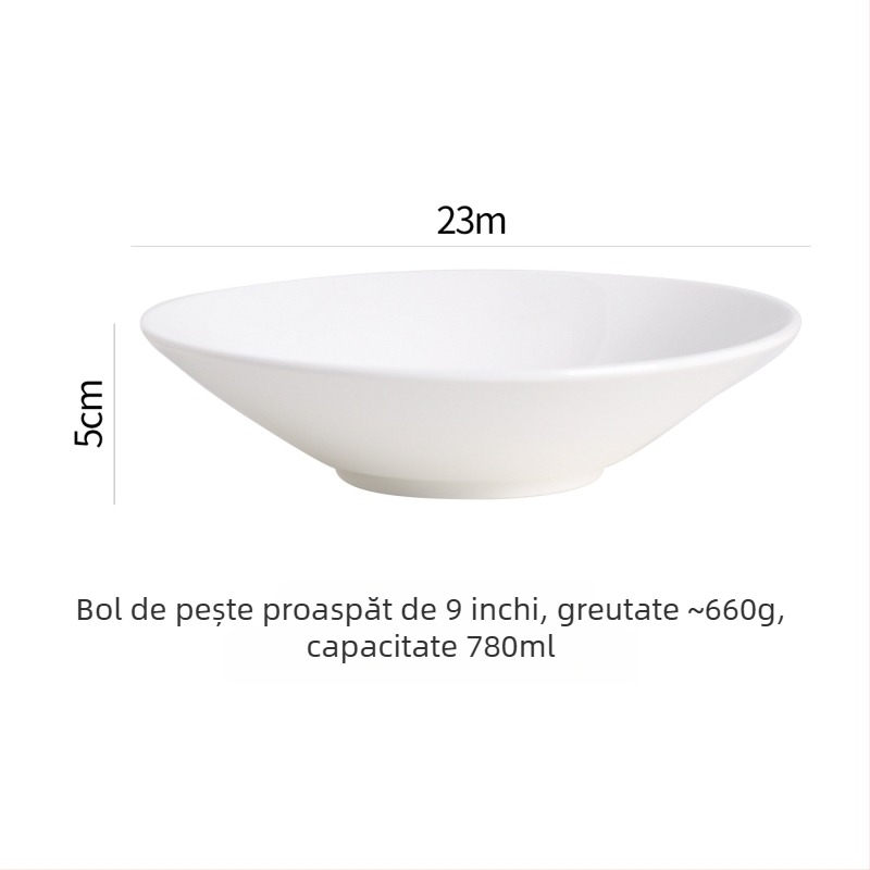 Vas ceramic în stil franțuzesc, veselă de masă modern minimalistă, capacitate 450 ml, personalizabil