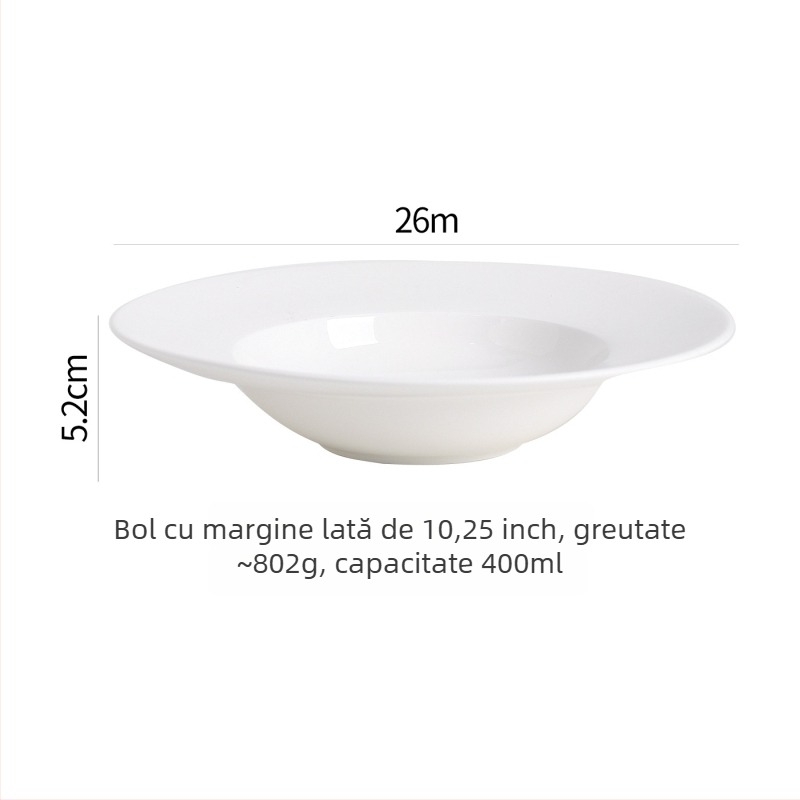 Vas ceramic în stil franțuzesc, veselă de masă modern minimalistă, capacitate 450 ml, personalizabil