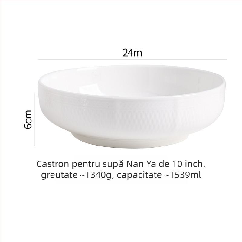 Vas ceramic în stil franțuzesc, veselă de masă modern minimalistă, capacitate 450 ml, personalizabil
