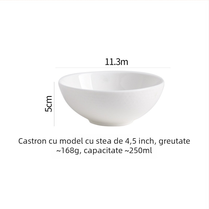 Vas ceramic în stil franțuzesc, veselă de masă modern minimalistă, capacitate 450 ml, personalizabil