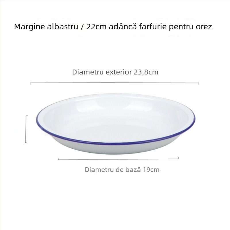 Vas rotund din porțelan, culoare solidă, stil japonez, suprafață sub glazură