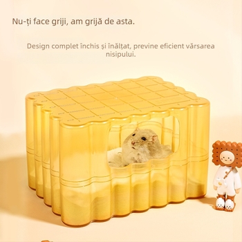 Kano toaletă pentru hamster și baie cu nisip, utilizare dublă, material PS