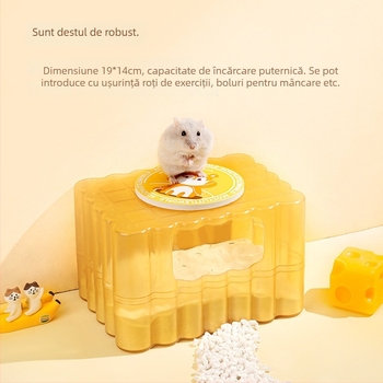 Kano toaletă pentru hamster și baie cu nisip, utilizare dublă, material PS