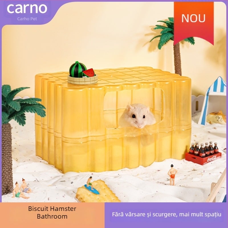 Kano toaletă pentru hamster și baie cu nisip, utilizare dublă, material PS