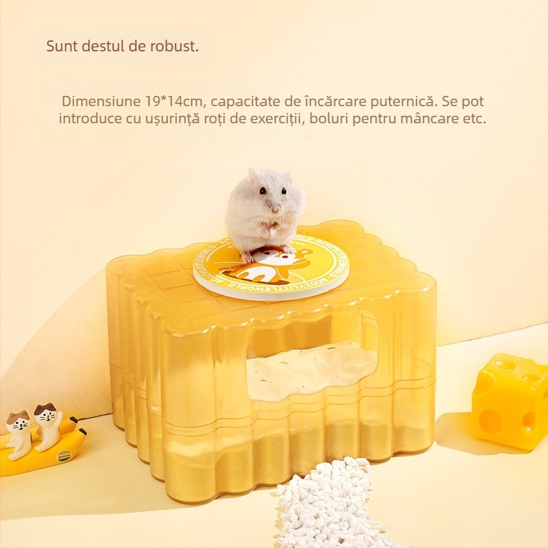 Kano toaletă pentru hamster și baie cu nisip, utilizare dublă, material PS
