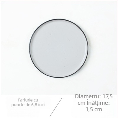 Farfurioară ceramică din porțelan cu model desen animat, rotundă, stil japonez, pentru sosuri și gustări