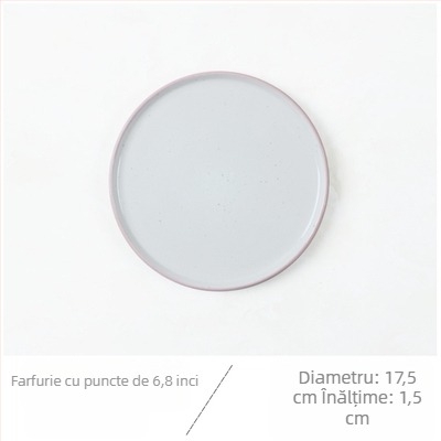 Farfurioară ceramică din porțelan cu model desen animat, rotundă, stil japonez, pentru sosuri și gustări
