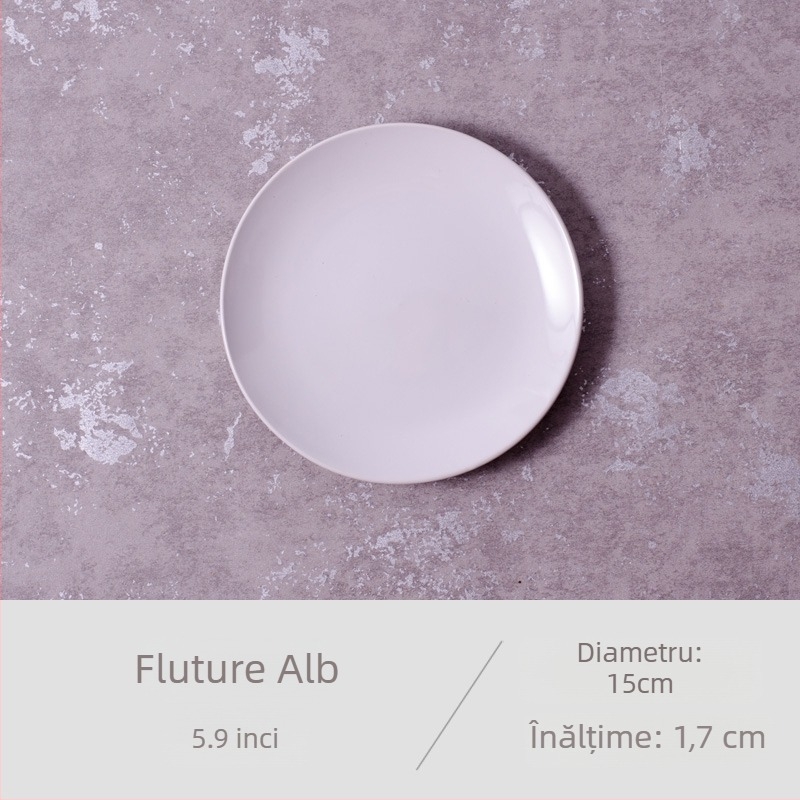 Farfurioară ceramică din porțelan cu model desen animat, rotundă, stil japonez, pentru sosuri și gustări