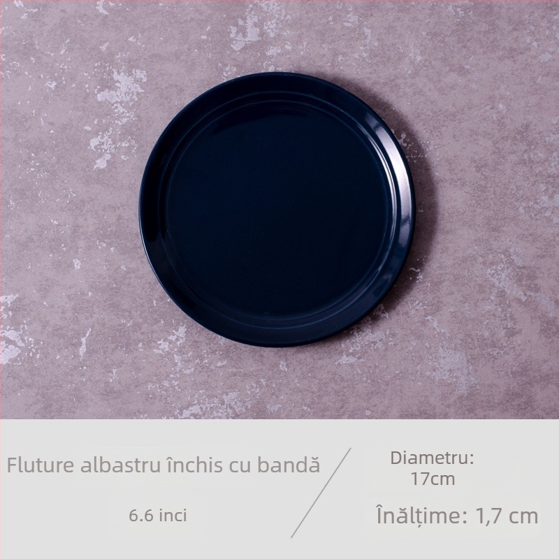 Farfurioară ceramică din porțelan cu model desen animat, rotundă, stil japonez, pentru sosuri și gustări