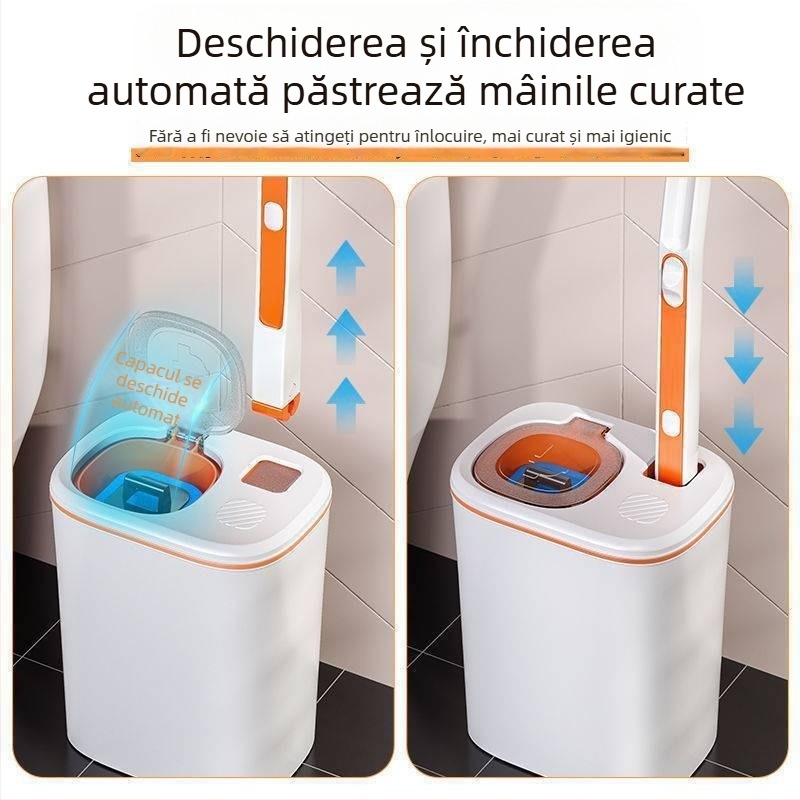 Set de perie de toaletă de unică folosință, montat pe perete, pentru baie japoneză, cu cap de înlocuire, din plastic