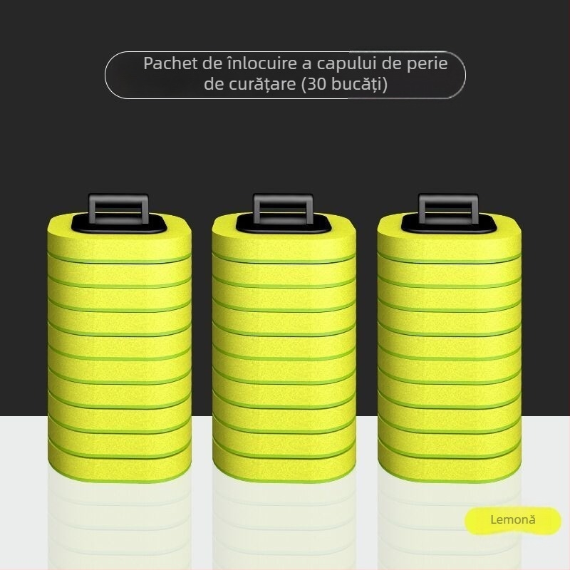 Set de perie de toaletă de unică folosință, montat pe perete, pentru baie japoneză, cu cap de înlocuire, din plastic