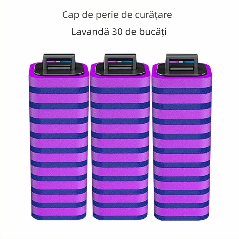 Set de perie de toaletă de unică folosință, montat pe perete, pentru baie japoneză, cu cap de înlocuire, din plastic