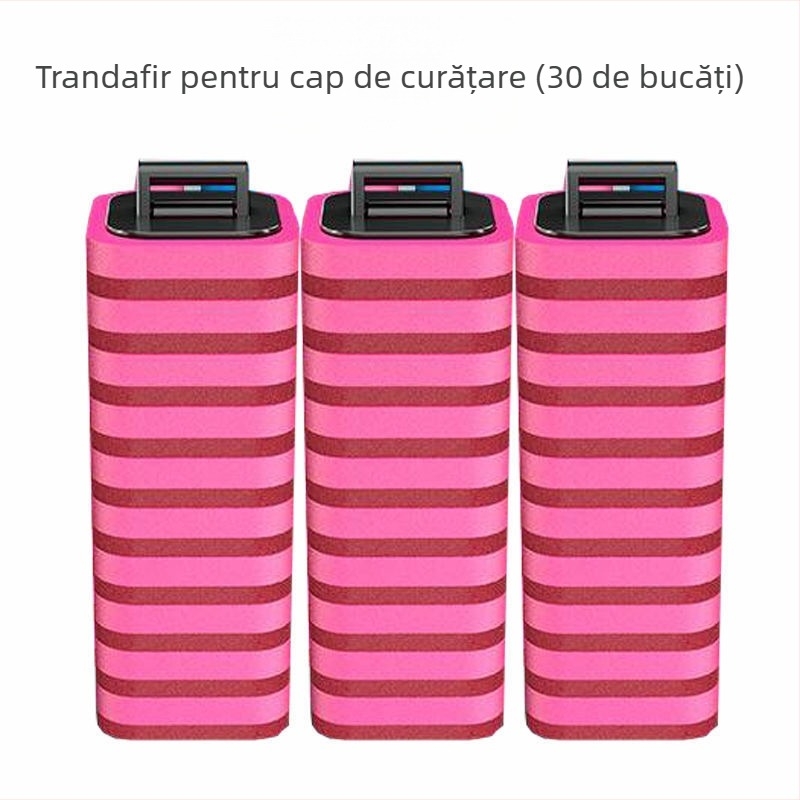 Set de perie de toaletă de unică folosință, montat pe perete, pentru baie japoneză, cu cap de înlocuire, din plastic