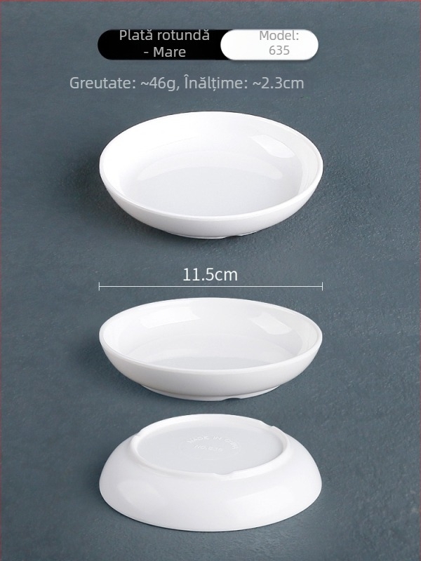 Farfurie rotundă pentru sosuri, material floare de mătase, model 69850, utilizare generală