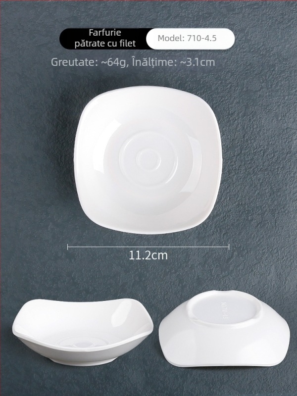 Farfurie rotundă pentru sosuri, material floare de mătase, model 69850, utilizare generală