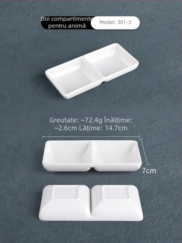 Farfurie rotundă pentru sosuri, material floare de mătase, model 69850, utilizare generală