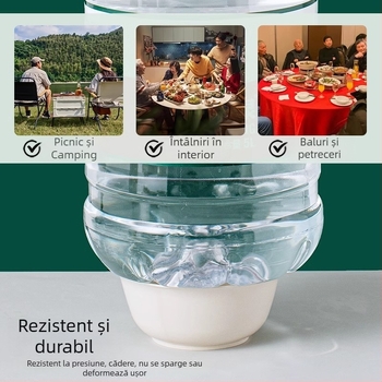 Vas de unică folosință din coajă de orez – design îngroșat, de calitate alimentară, rezistent la temperaturi înalte, biodegradabil