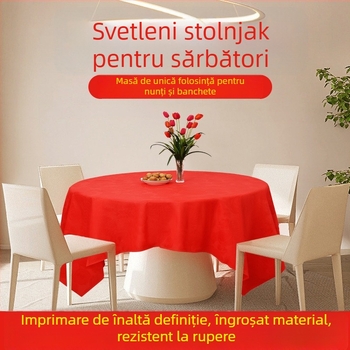 Față de masă de unică folosință, material biodegradabil, grosime 6 silk