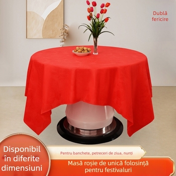 Față de masă de unică folosință, material biodegradabil, grosime 6 silk