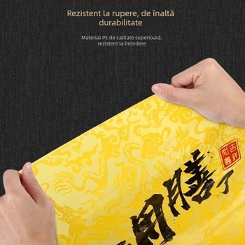 Față de masă de unică folosință din PE, impermeabilă și rezistentă la ulei, dreptunghiulară, grosime 1 fir