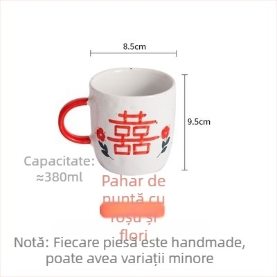 Set de veselă ceramică lucrat manual cu boluri, căni și linguri – cadou de nuntă personalizabil