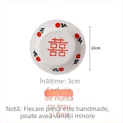 Set de veselă ceramică lucrat manual cu boluri, căni și linguri – cadou de nuntă personalizabil