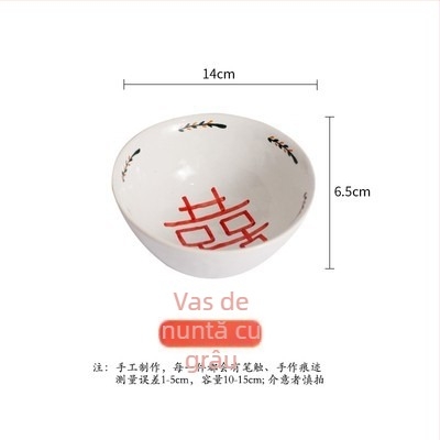 Set de veselă ceramică lucrat manual cu boluri, căni și linguri – cadou de nuntă personalizabil