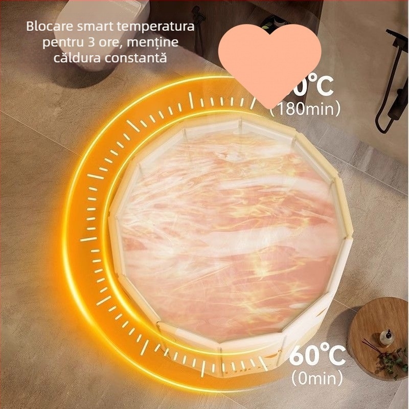 Găleată de baie pliabilă — din plastic, pliabil, pentru baie