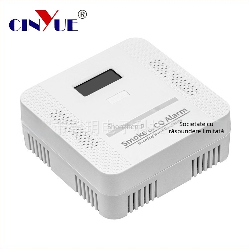 Detector CO și fum 2-in-1, wireless, detecție 360°, montaj pe tavan, model XY-S510COM